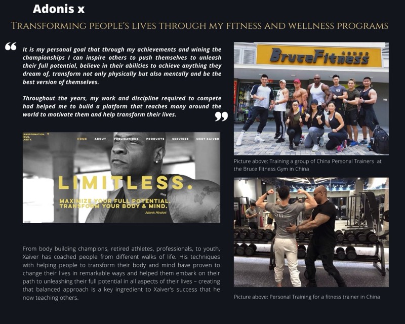 XFACTOR Adonis media kit page 2