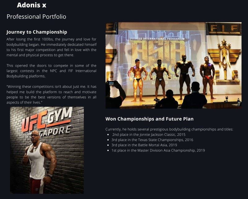 XFACTOR Adonis media kit page 7